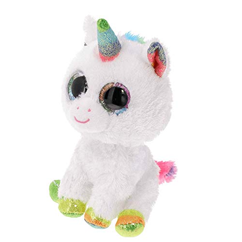 Ty PIXY White Unicorn Plush Toy – Small Soft Handmade Stuffed Animal