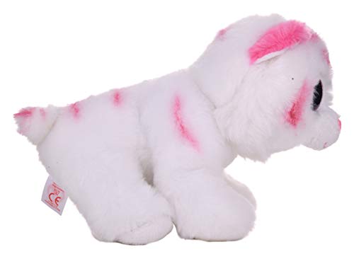 Ty Tabor Pink & White Tiger Plush – 6 Inches, Soft Polyester Fiber & Plastic Pellets