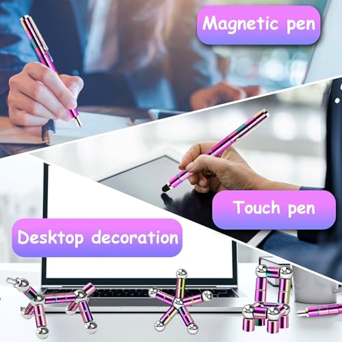 TYJHAFN Magnetic Fidget Pen – Modular Metal Stress Relief Toy & Writing Stylus for Adults