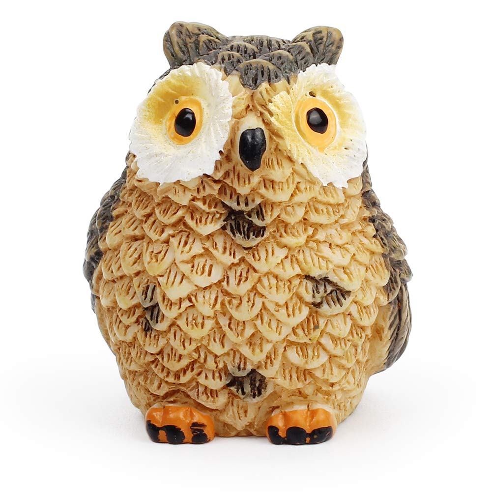 UANDME Hand-Painted Woodland Animal Figurines Set - 5 Forest Creatures for Cake Toppers, Play & Decor
