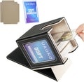 UAONO Commander Deck Box - Holds 100 Double-Sleeved Cards, Magnetic Closure, Includes Top Loader and Dividers (Black/Gold)