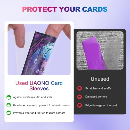 UAONO Swamp Art Card Sleeves 100-Pack - Clear Front Matte Back Deck Protectors for MTG & TCG