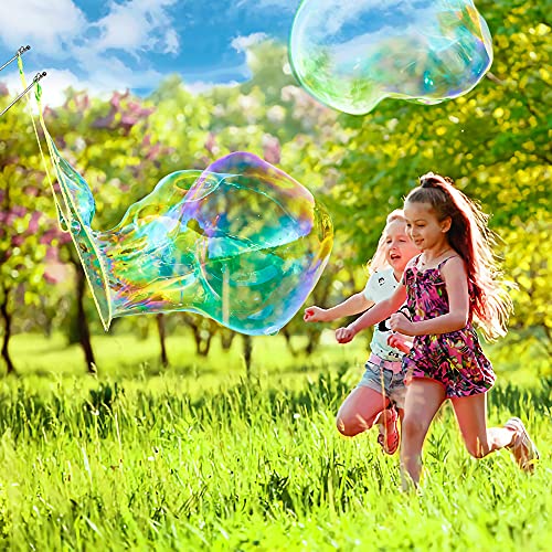 Ubitree Giant Bubble Wand – Stainless Steel Telescopic Bubble Blower with Storage Bag for Outdoor Fun