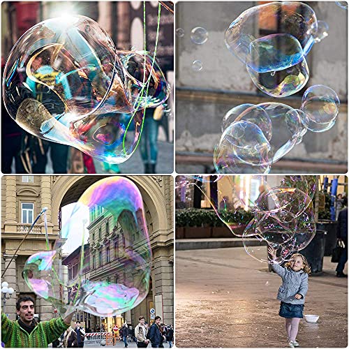 Ubitree Giant Bubble Wand – Stainless Steel Telescopic Bubble Blower with Storage Bag for Outdoor Fun