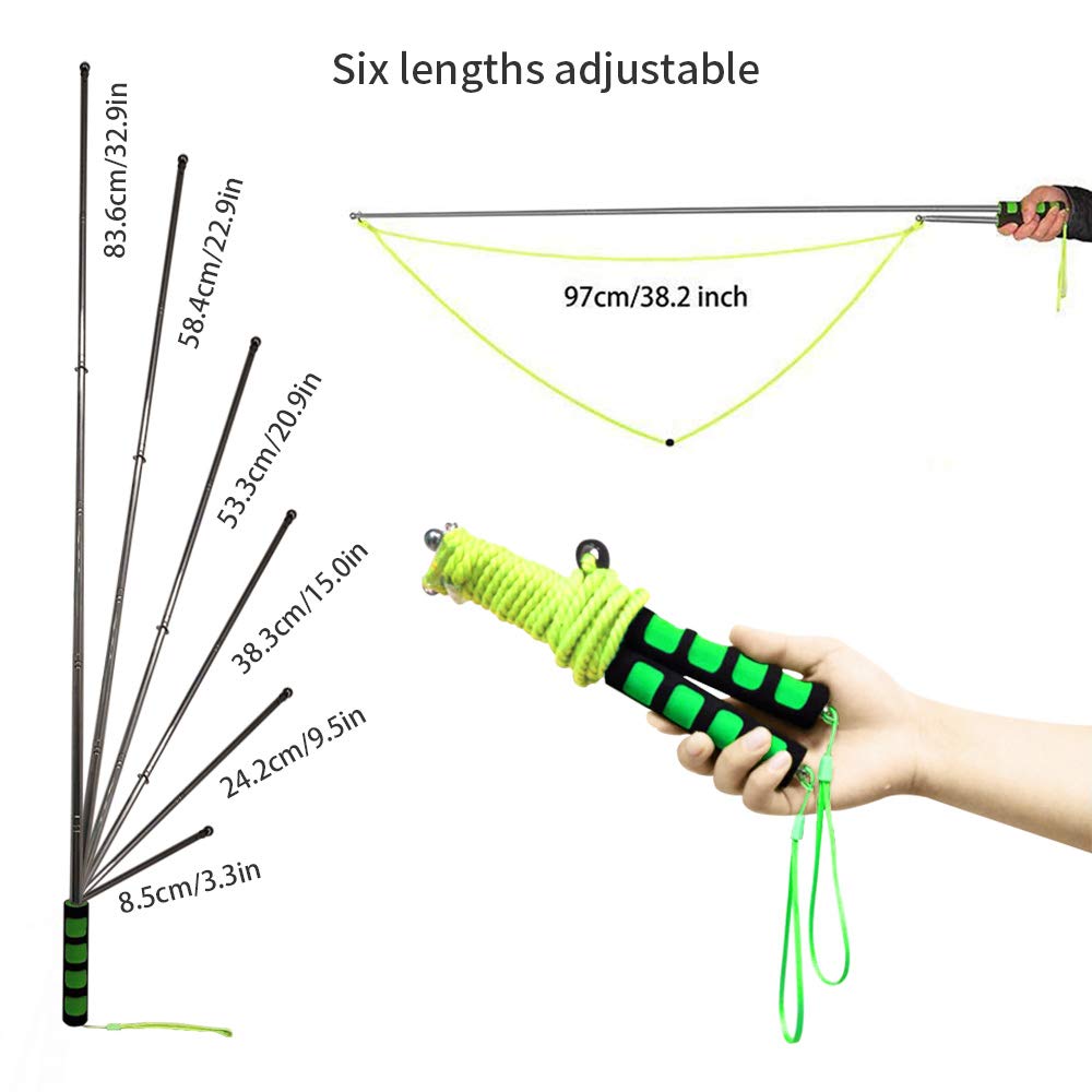 Ubitree Giant Bubble Wand – Stainless Steel Telescopic Bubble Blower with Storage Bag for Outdoor Fun