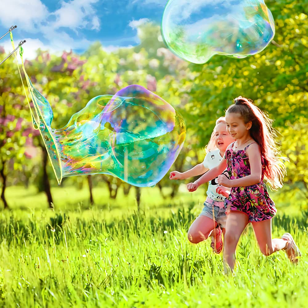 Ubitree Giant Bubble Wand – Stainless Steel Telescopic Bubble Blower with Storage Bag for Outdoor Fun