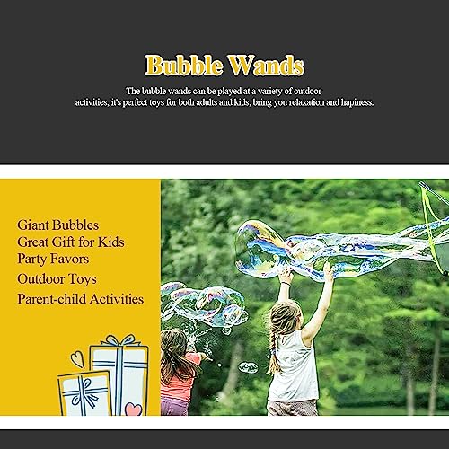 Ubitree Giant Bubble Wands - Stainless Steel Telescopic Bubble Maker for Outdoor Fun