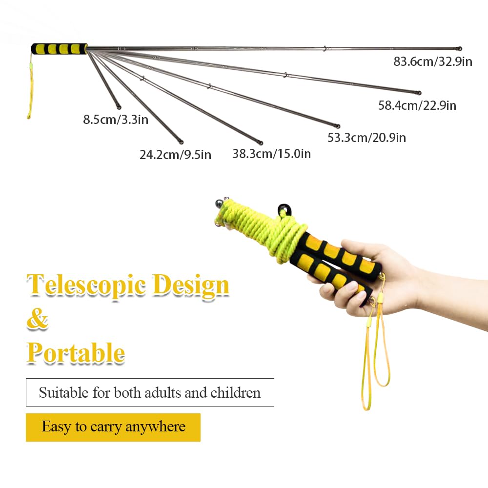 Ubitree Giant Bubble Wands - Stainless Steel Telescopic Bubble Maker for Outdoor Fun