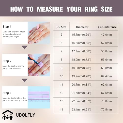 Udolfly Men's Fidget Ring – Anxiety Spinner Ring with Spinning Chain in Titanium Stainless Steel, Size 11, 8mm Wide