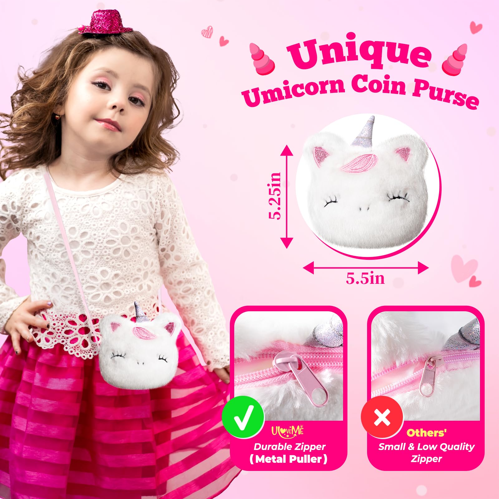 ULOVEME Kids Real Makeup Kit – Non-Toxic Washable Unicorn Makeup for Girls Ages 3-12