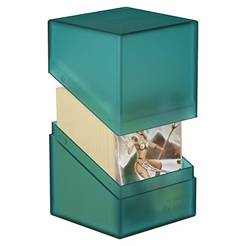 Ultimate Guard Boulder 100+ Classic Deck Case – Malachite – Holds 100 Double-Sleeved TCG Cards – Secure, Durable, Soft-Touch Finish