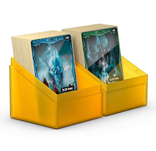 Ultimate Guard Boulder 100+ Deck Case – Amber, Holds 100 Double-Sleeved TCG Cards, Soft-Touch Finish