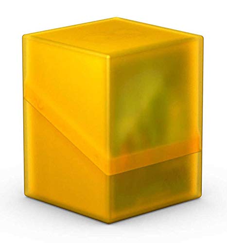 Ultimate Guard Boulder 100+ Deck Case – Amber, Holds 100 Double-Sleeved TCG Cards, Soft-Touch Finish