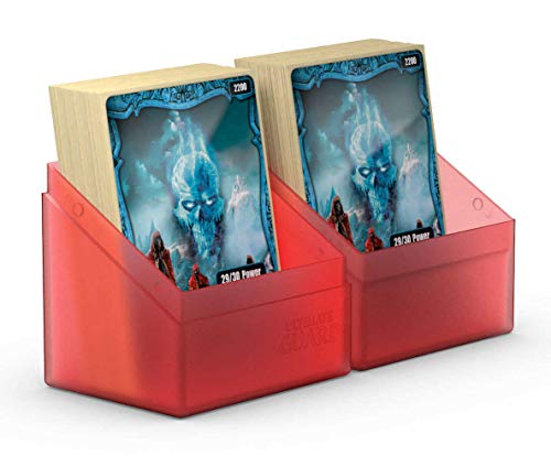 Ultimate Guard Boulder 80+ Classic Deck Case for 80 Double-Sleeved Cards - Ruby