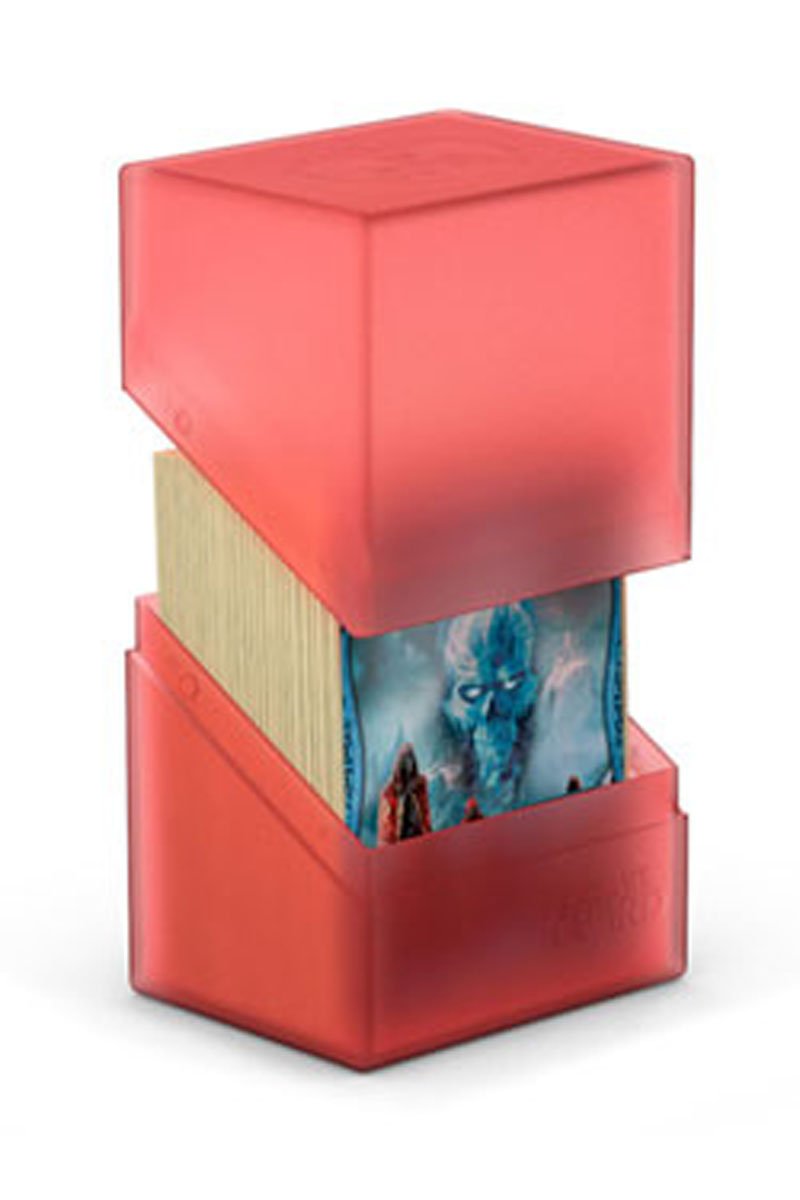 Ultimate Guard Boulder 80+ Classic Deck Case for 80 Double-Sleeved Cards - Ruby