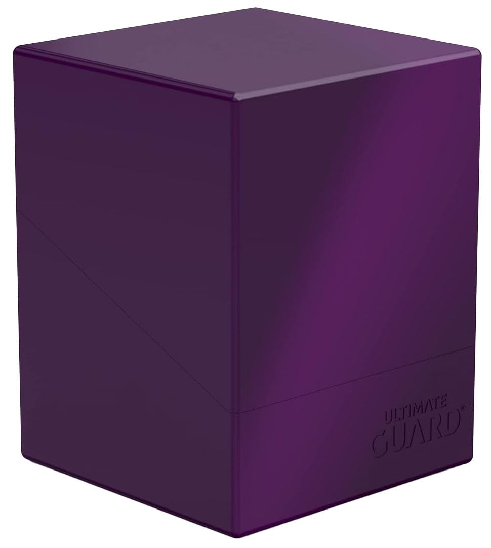 Ultimate Guard Boulder Solid 100+ Deck Case – Purple, Holds 100 Double-Sleeved or 120 Single-Sleeved Cards