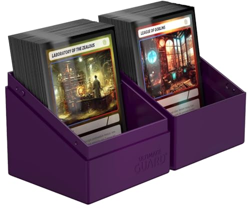 Ultimate Guard Boulder Solid 100+ Deck Case – Purple, Holds 100 Double-Sleeved or 120 Single-Sleeved Cards
