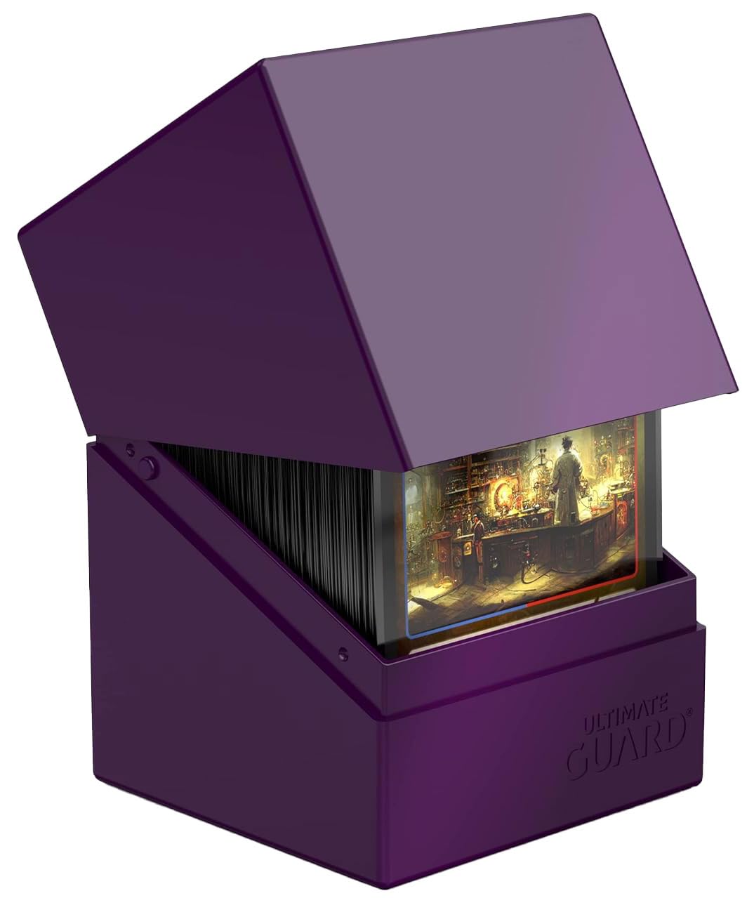 Ultimate Guard Boulder Solid 100+ Deck Case – Purple, Holds 100 Double-Sleeved or 120 Single-Sleeved Cards