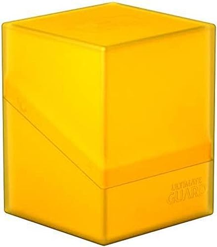Ultimate Guard Boulder Solid 100+ Deck Case (Red) – Holds 100 Double-Sleeved TCG Cards, Secure & Durable