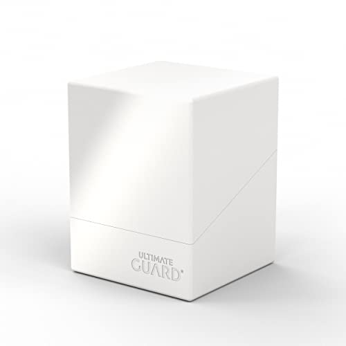 Ultimate Guard Boulder Solid 100+ Deck Case – White, Secure Storage for 100 Double-Sleeved Cards