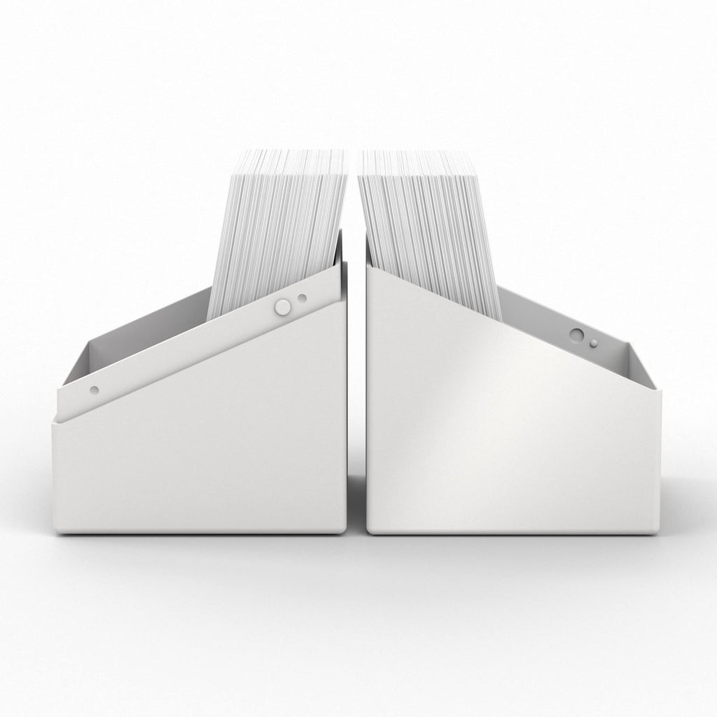 Ultimate Guard Boulder Solid 100+ Deck Case – White, Secure Storage for 100 Double-Sleeved Cards