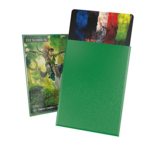Ultimate Guard Cortex Outer Card Sleeves – 100 Standard Size TCG Sleeves (66x91mm), Glossy Front, Green Back
