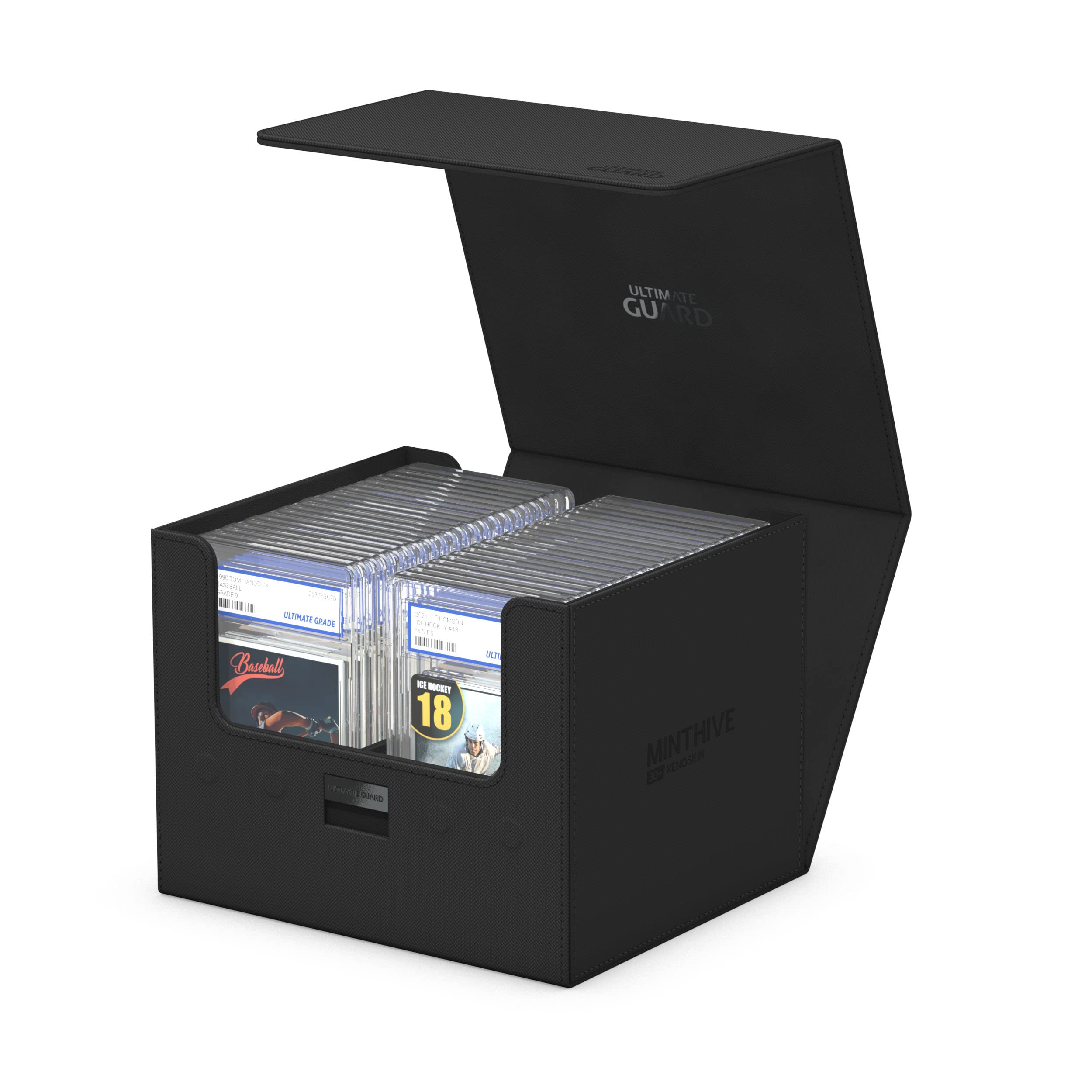 Ultimate Guard Minthive 30+ Deck Case - Black Xenoskin, Holds 30 Magnetic Card Cases, Secure ZnapClaw Lock