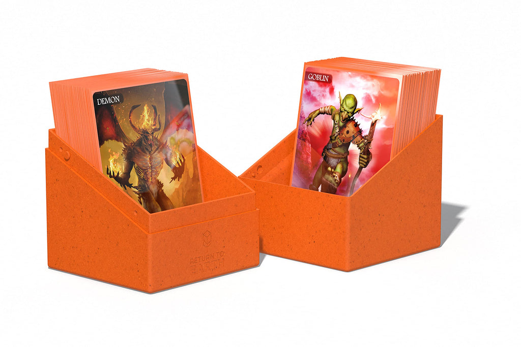 Ultimate Guard RTE Boulder 100+ Deck Case – Orange – Holds 100+ Double-Sleeved Cards, 97% Renewable, Made in Germany