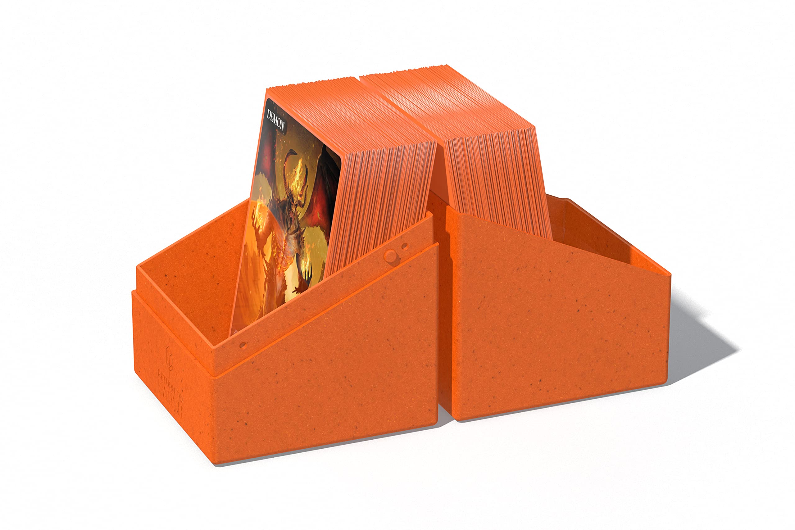Ultimate Guard RTE Boulder 100+ Deck Case – Orange – Holds 100+ Double-Sleeved Cards, 97% Renewable, Made in Germany