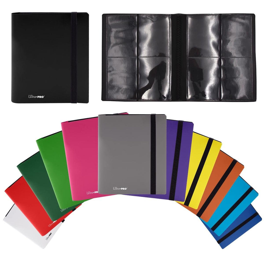 Ultra Pro Eclipse 4 Pocket Pro Binder - Pacific Blue – Archival-Safe Card Storage for 160 Cards