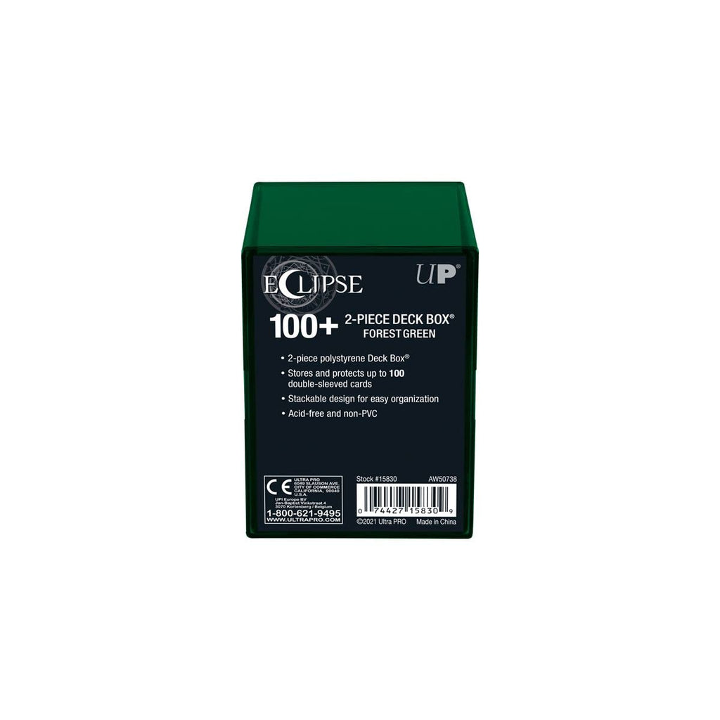 Ultra Pro Eclipse Forest Green Card Storage Box Set of 2 for Trading Cards