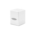 Ultra Pro Satin Cube Deck Box Arctic White – Durable Card Storage for 100+ Double-Sleeved Cards