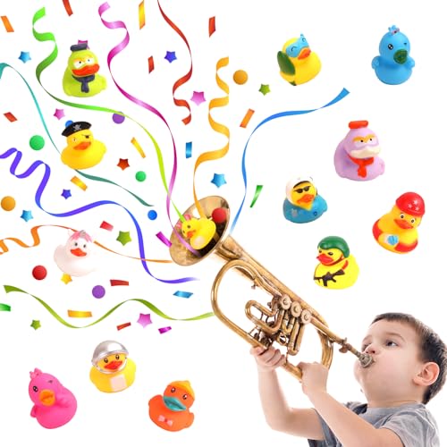 Umbresen 25-Pack Assorted Rubber Ducks – 2-Inch Mini Duckies for Jeep Ducking, Bath Toys, and Party Favors