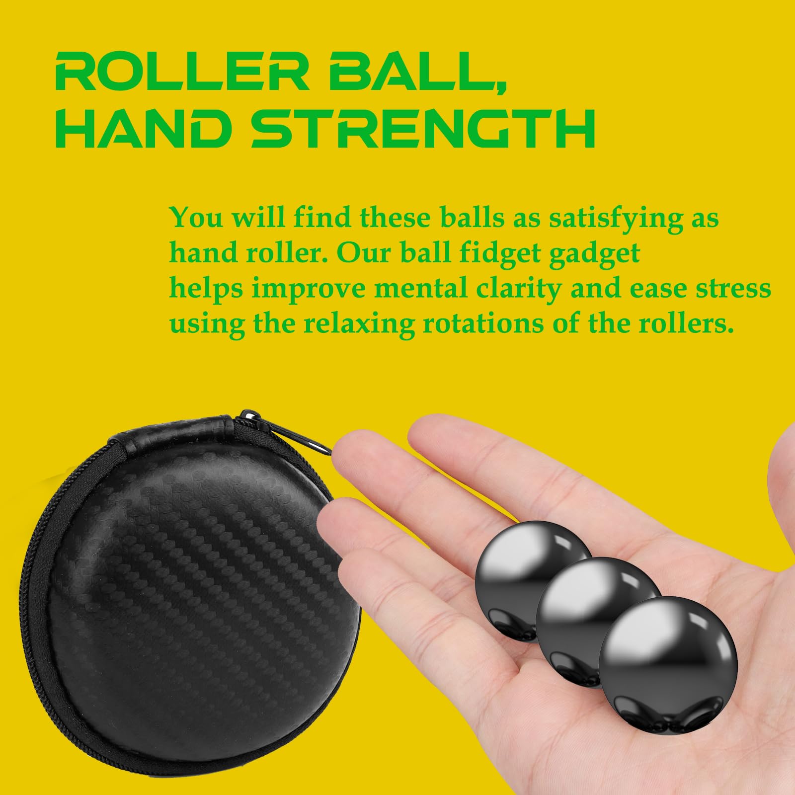 Umnodobn 5-Pack 1.26 Inch Jumbo Magnetic Balls – Fidget Toy with Ferrite Putty, Desk Decor, Stress Relief Gift