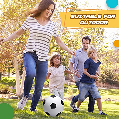 Umnodobn 5-Pack 6-Inch Mini Soccer Balls with Pump - Soft PVC Toddler Toy for Indoor Outdoor Play