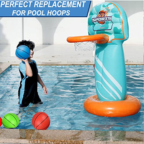 Umnodobn 7-Inch Mini Basketball for Indoor Hoops – Soft PVC Inflatable Ball for Kids & Adults (Red)
