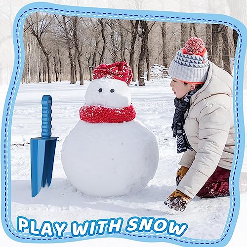 Umnodobn 9-Inch Jumbo Beach Sand Shovels Set of 3 – Large ABS Plastic Scoops for Kids and Adults