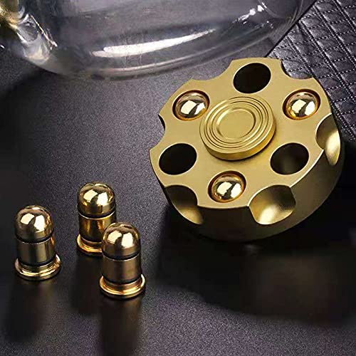 Umnodobn Alloy Metal Fidget Spinner – Gold Dodecahedron Stress Relief Toy for Adults & Kids