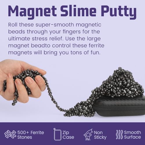 Umnodobn Ferrite Magnetic Putty with Magnet Balls – Stress Relief Desk Toy for Adults