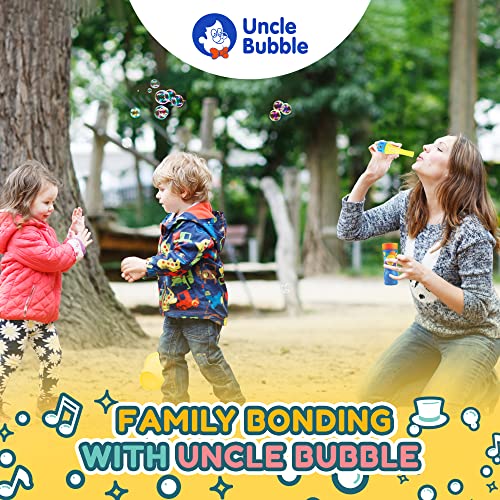 Uncle Bubble Mini Bubble Blower: Non-Toxic Confetti Bubbler for Kids, Blows Thousands of Tiny Bubbles with One Breath