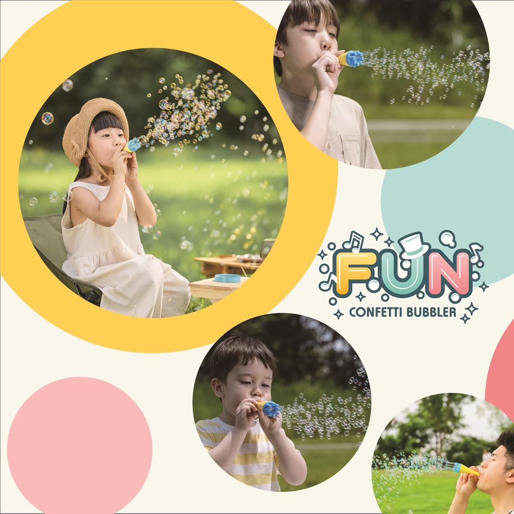 Uncle Bubble Mini Bubble Blower: Thousands of Bubbles with One Breath – Safe, Non-Toxic, Easy for Toddlers Ages 3+