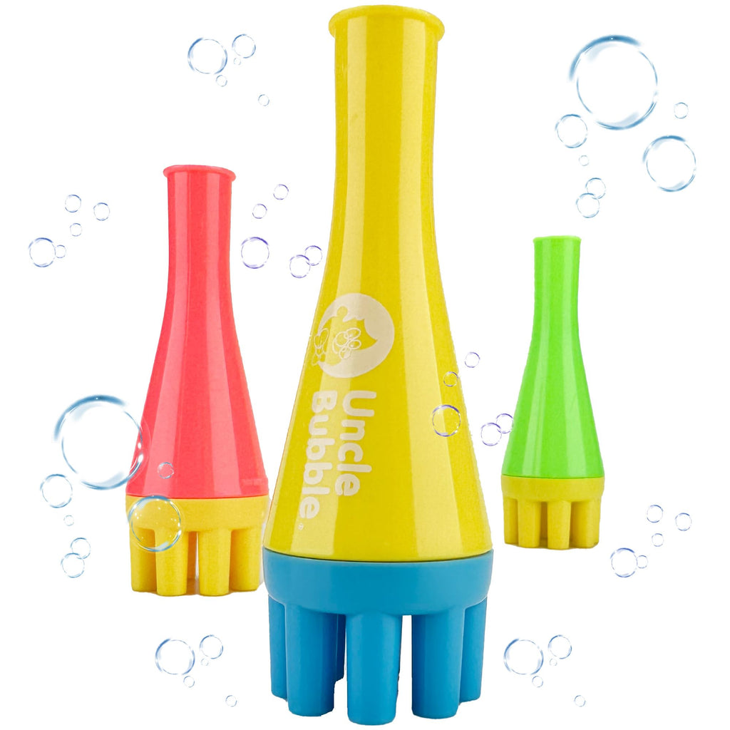Uncle Bubble Mini Bubble Blower: Thousands of Bubbles with One Breath – Safe, Non-Toxic, Easy for Toddlers Ages 3+