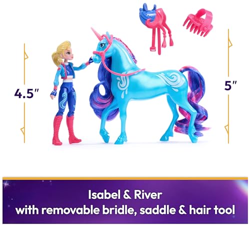 Unicorn Academy Isabel & River Doll and Unicorn Set – Posable Toys with Accessories for Girls Ages 4+
