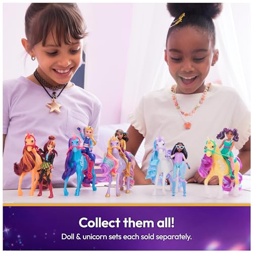 Unicorn Academy Isabel & River Doll and Unicorn Set – Posable Toys with Accessories for Girls Ages 4+