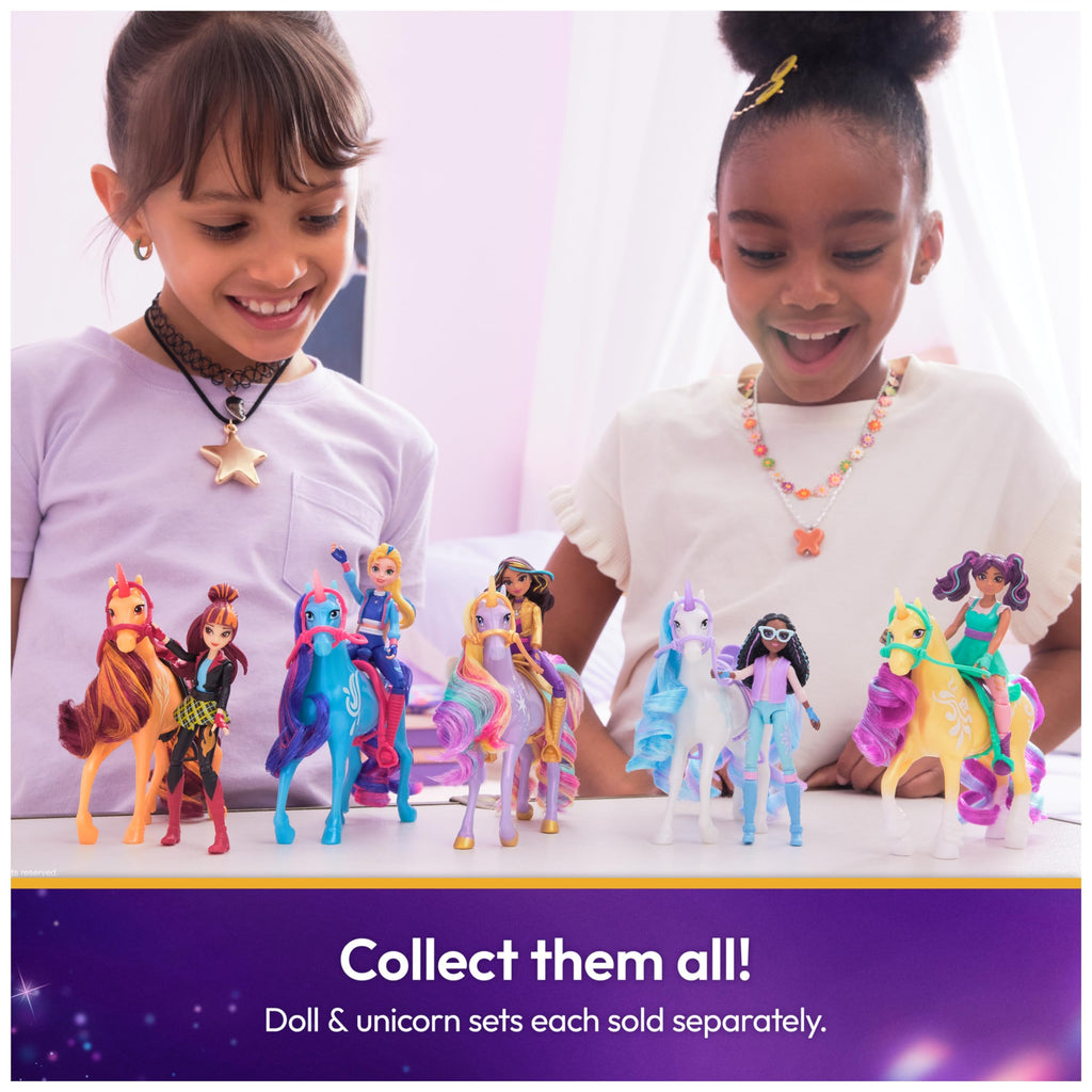 Unicorn Academy Isabel & River Doll and Unicorn Set – Posable Toys with Accessories for Girls Ages 4+