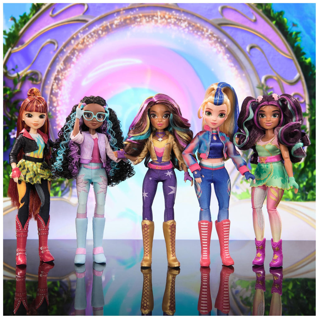 Unicorn Academy Layla Doll with 5 Accessories and Hair Styling Tool, 9.5-Inch Articulated Fashion Doll for Girls Ages 4+