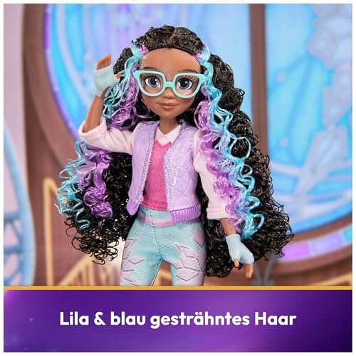 Unicorn Academy Layla Doll with 5 Accessories and Hair Styling Tool, 9.5-Inch Articulated Fashion Doll for Girls Ages 4+
