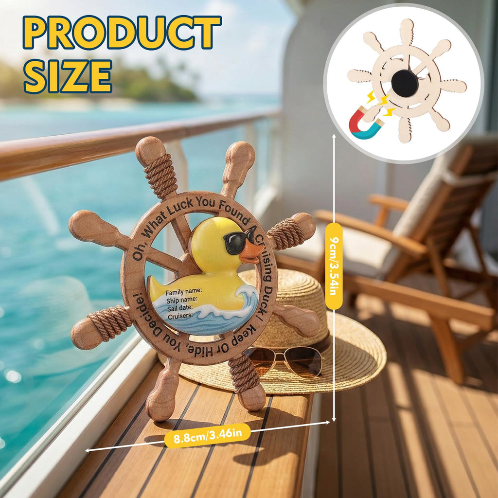 Unittype 12 Magnetic Cruise Ducks – Wooden Keep or Hide Game for Cruise Ship Fun