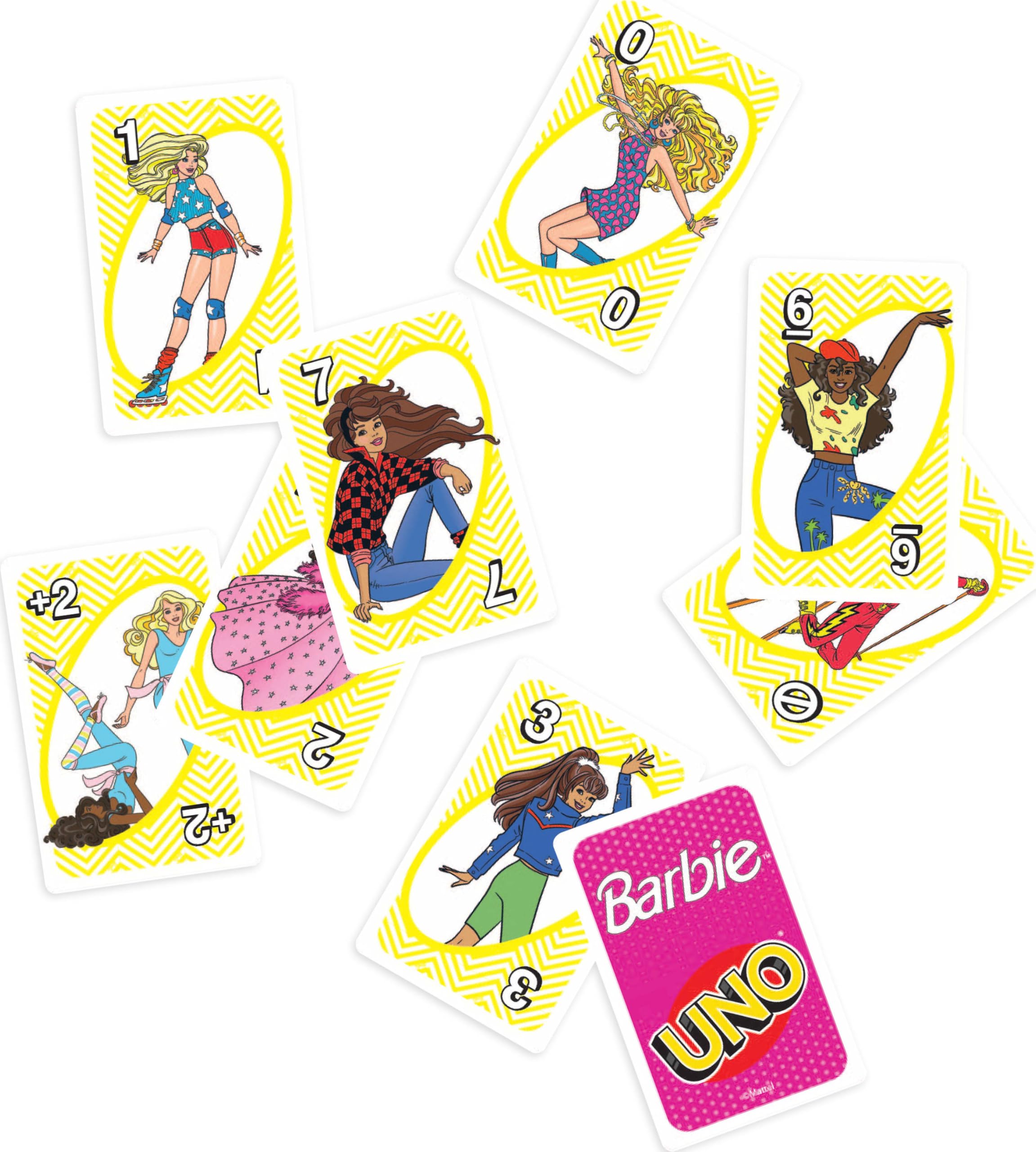 UNO Barbie Card Game: Special 'Hi, Barbie!' Rule for Family Game Nights & Travel