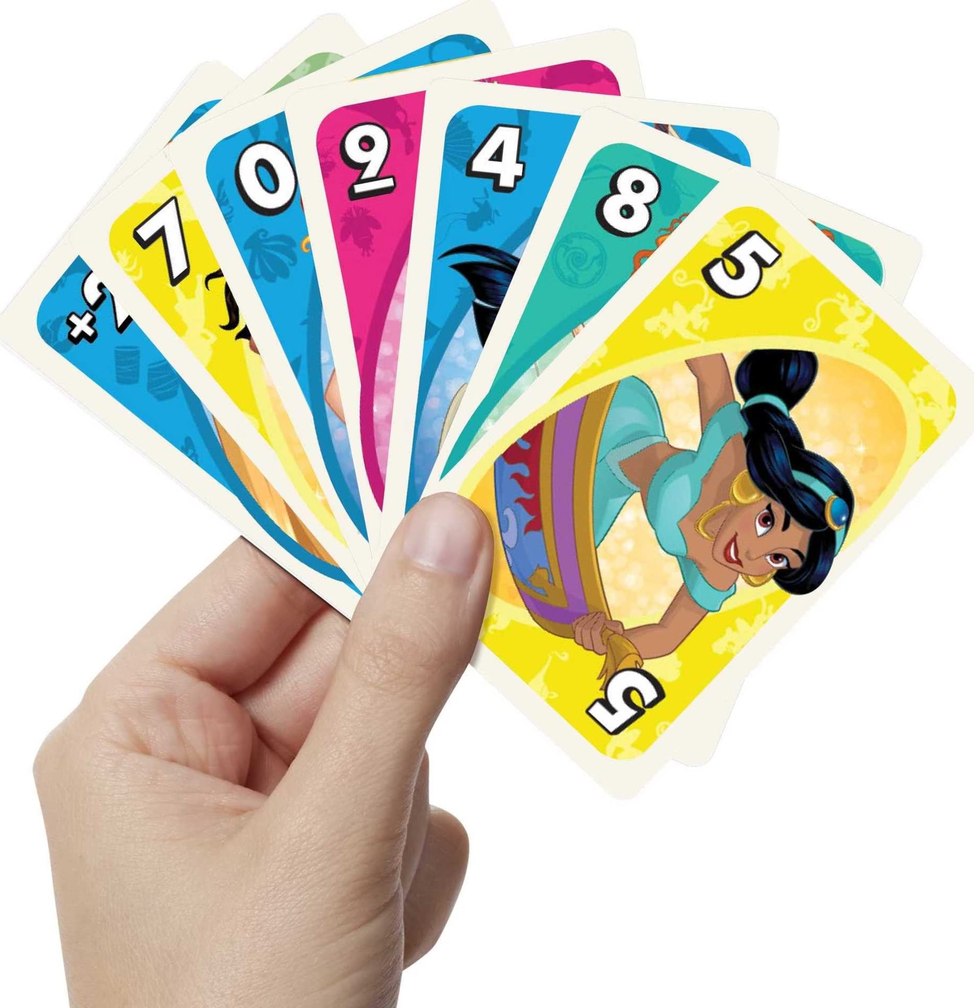 UNO Disney Princesses Card Game – 112 Cards with Power of Friendship Wild Card for Ages 7+